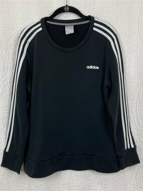 Adidas ESSENTIALS 3-STRIPES FLEECE SWEATSHIRT sz Large Women’s